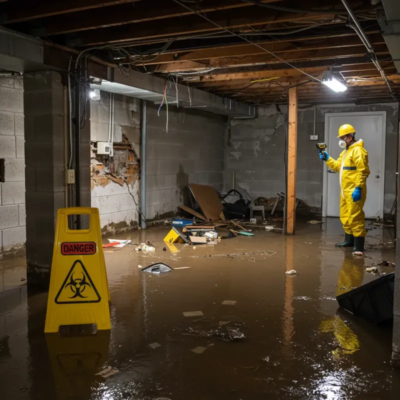 Flooded Basement Electrical Hazard in Rutledge, TN Property